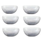 Lead-Free Glass Salad Bowl Set 6pc