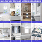 Cat Litter Deodorizer Deodorization Litter Box Odor Eliminator, Rechargeable Dust-Free Litter Genie for Cat Litter Box Shoe Box Kitchen