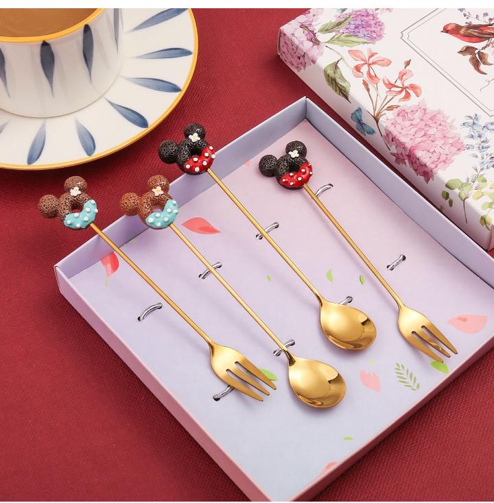 Mickey Mouse Themed Cutlery Set 4pc