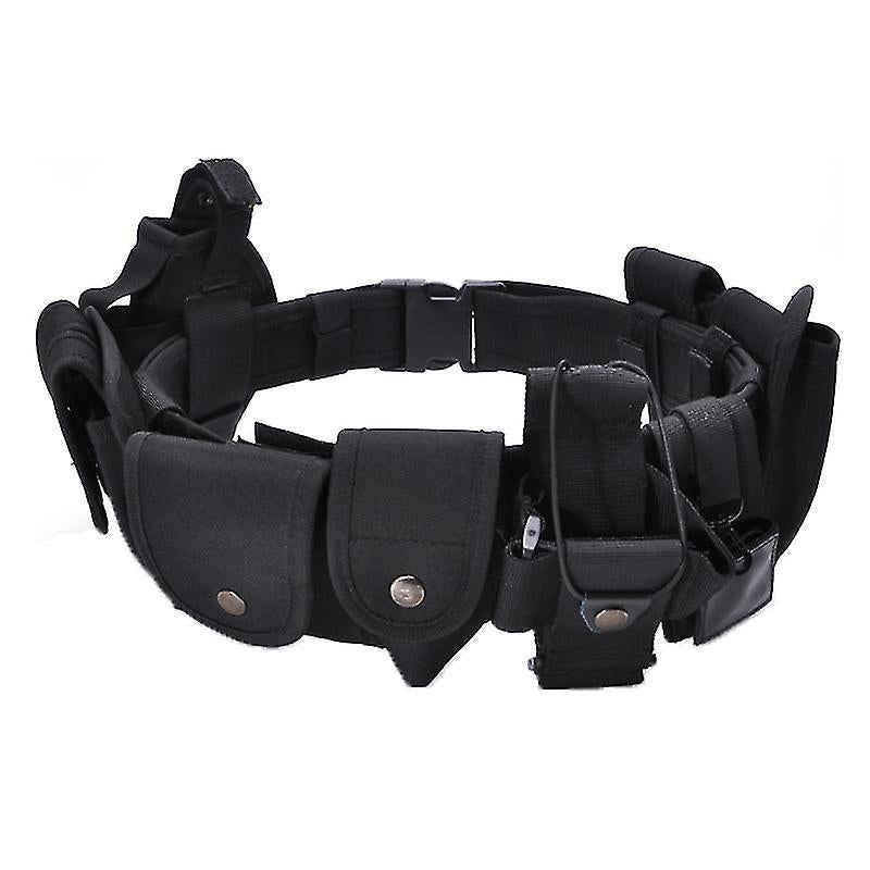 Outdoor Tactical Belt Law Enforcement Modular Equipment Security Utility Belt 8pc