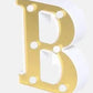 Gold Luminous 26 English LED Letter  Creative Letters Alphabet Number Battery Lamp Romantic Part 16cm