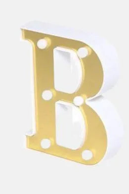 Gold Luminous 26 English LED Letter  Creative Letters Alphabet Number Battery Lamp Romantic Part 16cm