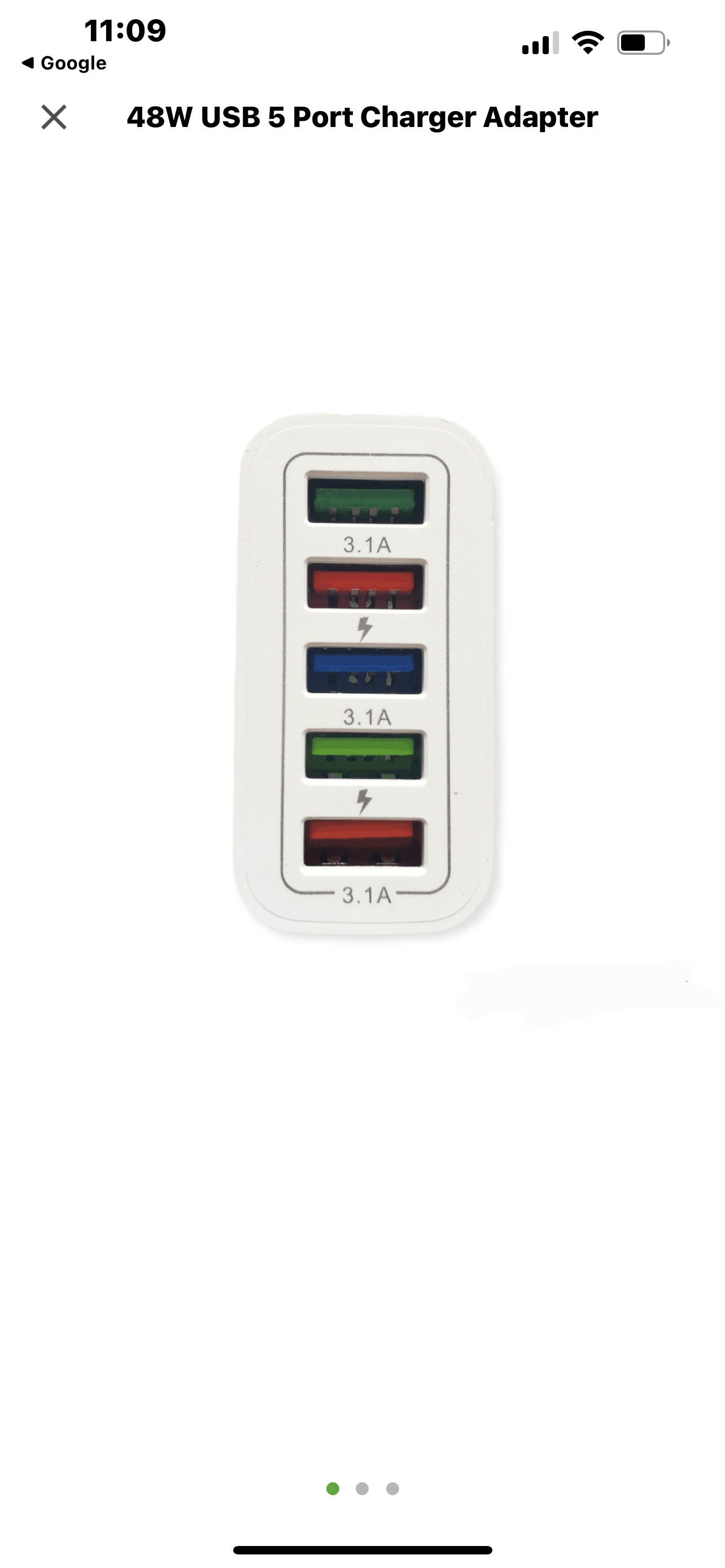 USB 5 Port Charger Adapter