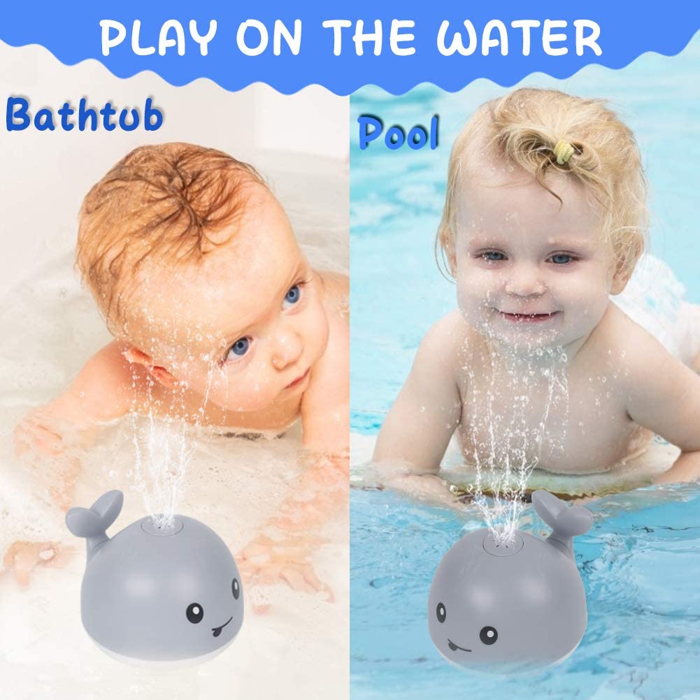 2 in 1 Whale Induction Spray Water And UFO Car Toy
