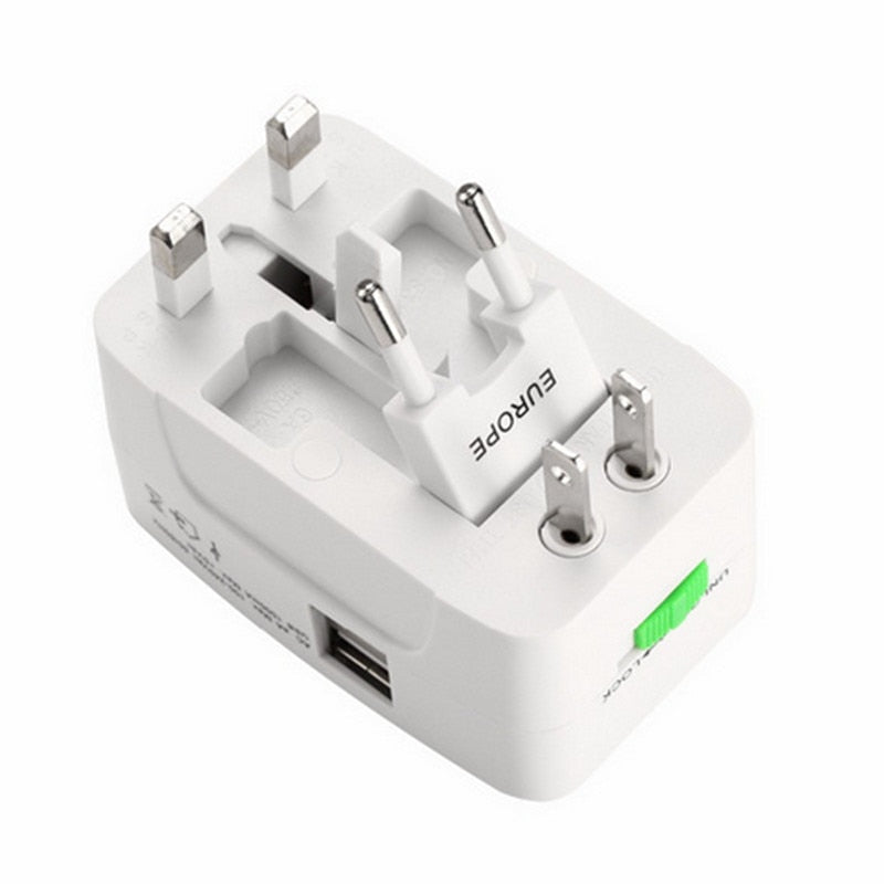 Universal Travel Adapter 1500Mah With Dual USB Port