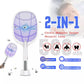 NEW 2 in 1 Electronic Mosquito Swatter and Mosquito Killer Lamp Rechargeable Mosquitoes Trap Lamp & Mosquito Racket Anti-mosquito Household