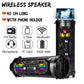 Portable Bluetooth Super Bass Speaker Phone Holder TF FM AUX-in Outdoor Handsfree Headset With Mic Support Smartphone PC