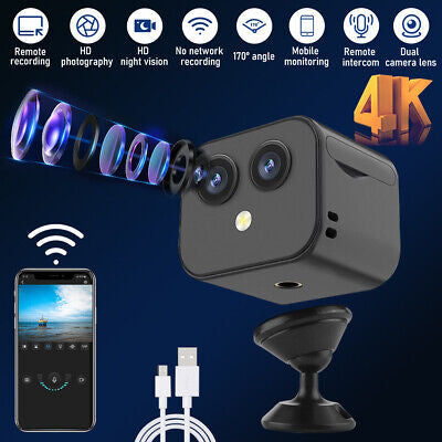 Mini Wireless Spy Cam WIFI 1080P Home Security Camera Outdoor Wireless Pan/Tilt