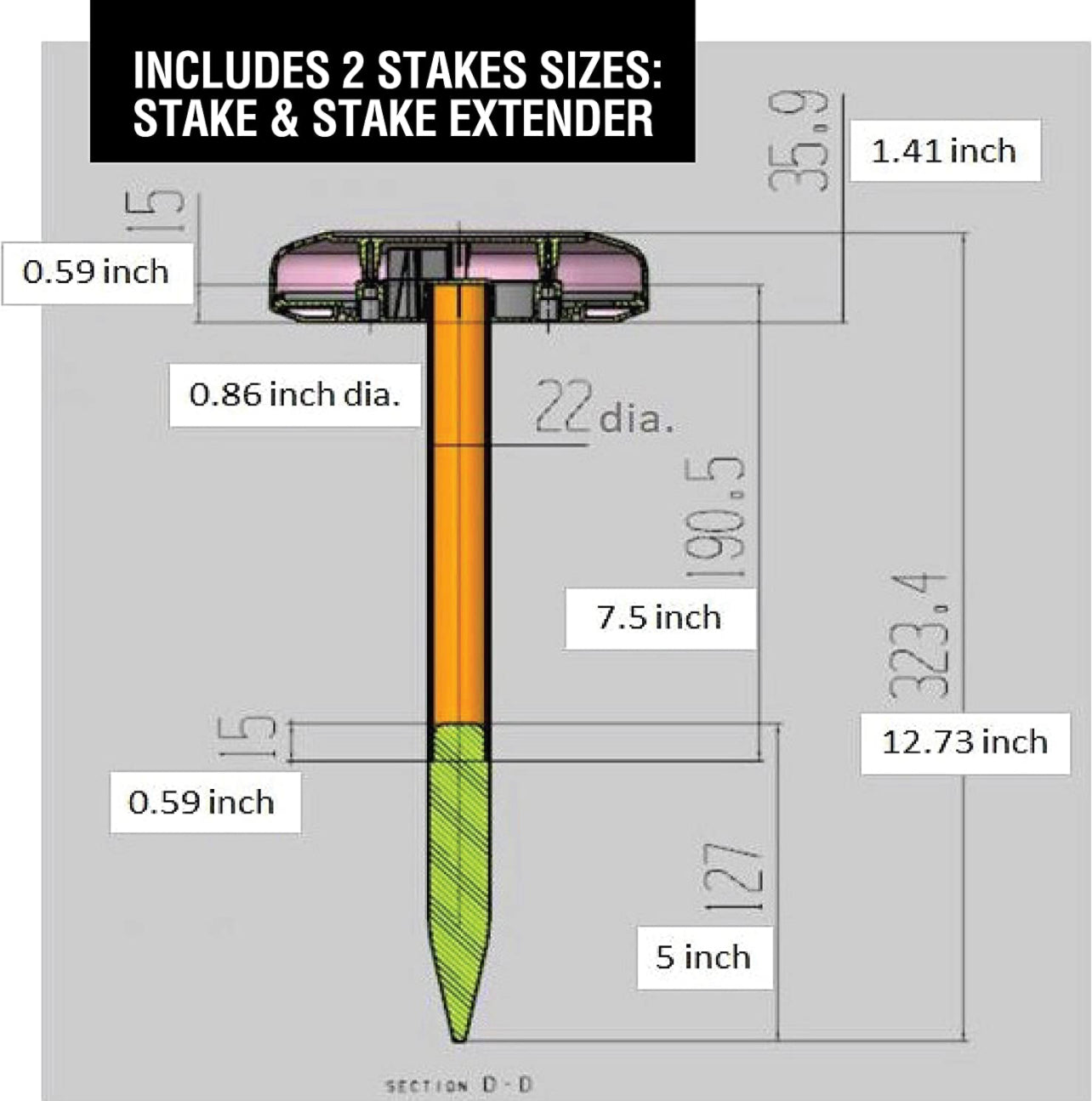 Solar Powered LED Ground Plug Light Color Gradient Waterproof Garden Landscape Lawn Lamp Outdoor Landscape Lighting Lamp