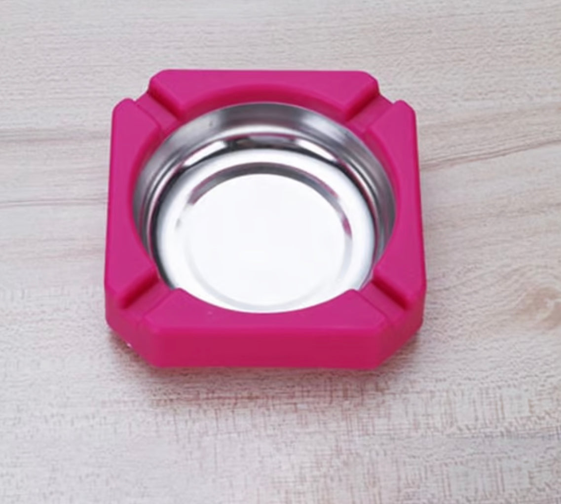 Portable Stainless Steel Round Ashtray Cigarette