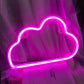 Floating Cloud Neon Sign Lamp 19cm x 2.3cm x 30.8cm Pink, Blue, Warm White USB & Battery Operated