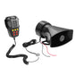 Car Alarm Horn 12V 100W 7 Siren Sounds Car Siren Vehicle Horn Mic PA Speaker System Loud Security Alarm