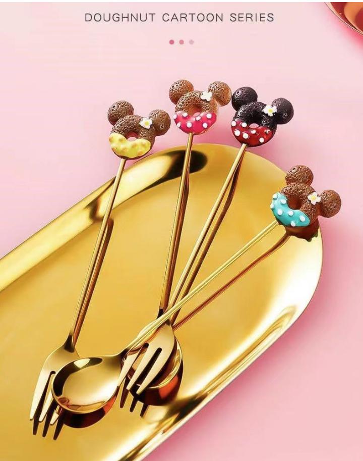 Mickey Mouse Themed Cutlery Set 4pc