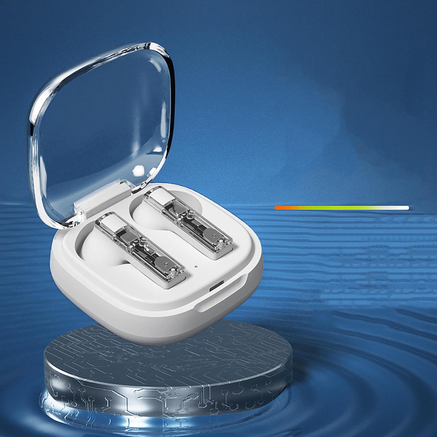 Bluetooth V5.1 Wireless Waterproof Headset with Active Noise Reduction