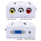 Mini AV2VGA Video Converter Convertor Box AV RCA CVBS to VGA Video Converter Conversor with 3.5mm Audio to PC HDTV Converter
