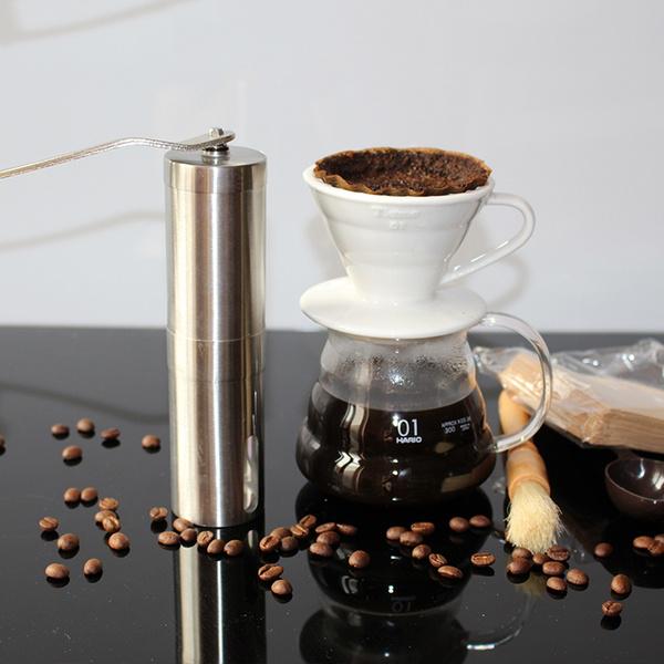 Portable Manual Coffee Grinder – Conical Ceramic Burr Hand Mill for Coffee Beans, Spices & More