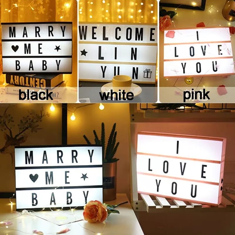 Led Word Light Box LightBox Letters A4 LED WordBox – Megamall Online Store