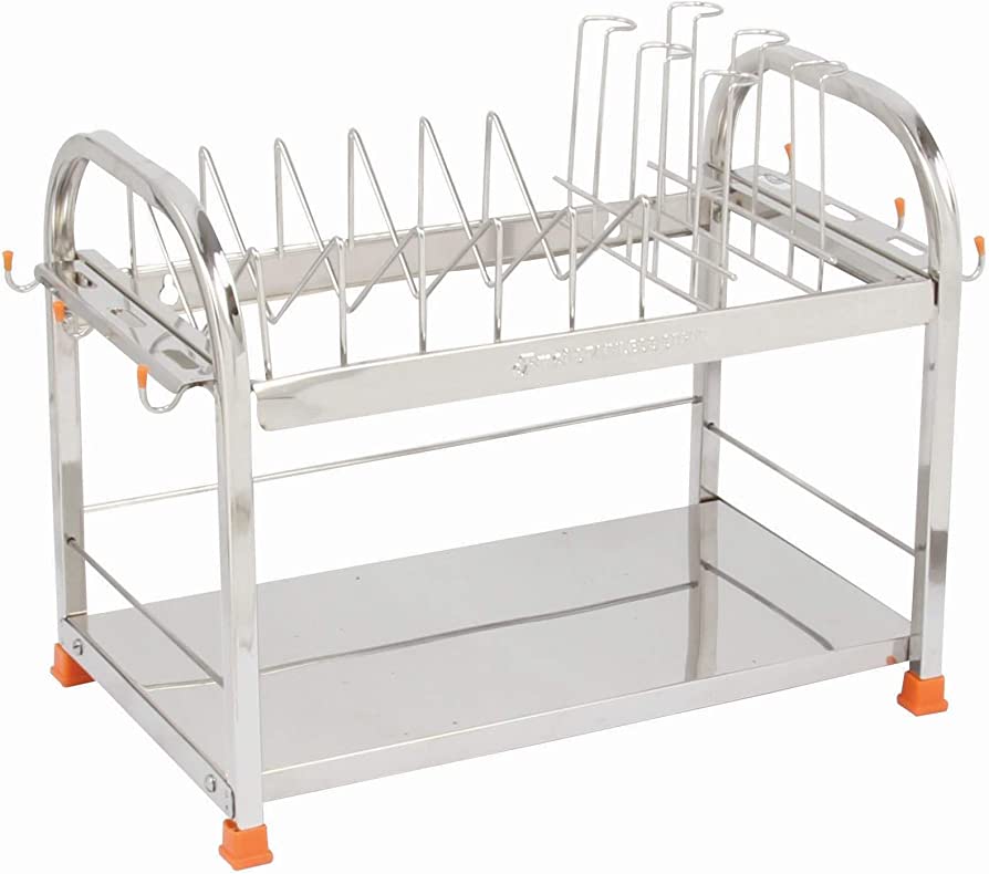 Steel Dish/Glass/Crockery/Cutlery/Wall Mount/Vessel Stand/Kitchen