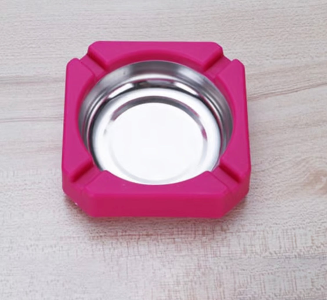 Portable Stainless Steel Round Ashtray Cigarette
