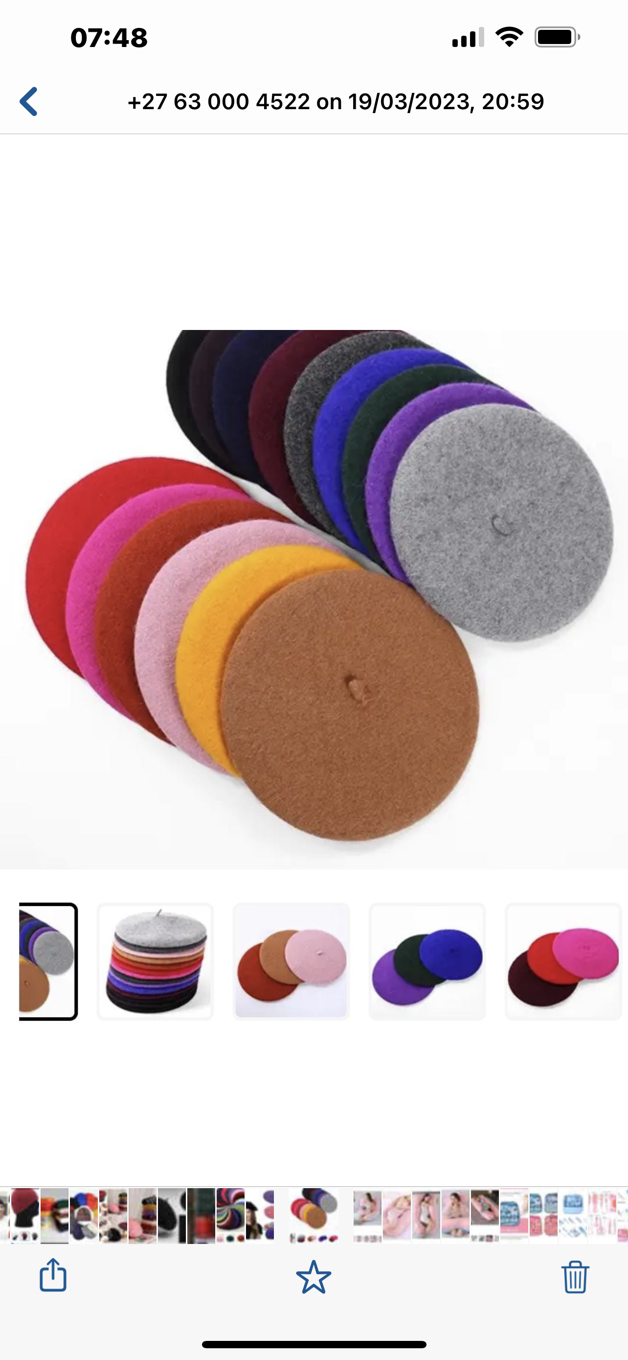 Wool Blend Beret  for Women