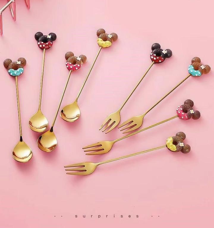 Mickey Mouse Themed Cutlery Set 4pc