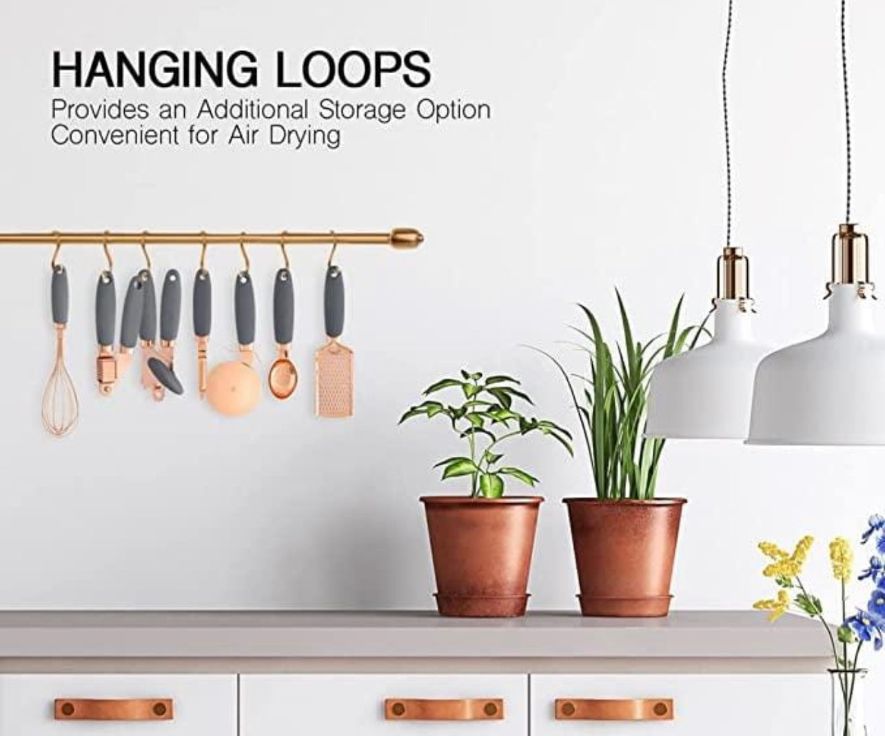 Kitchen Tool Set 7pc Rose Gold