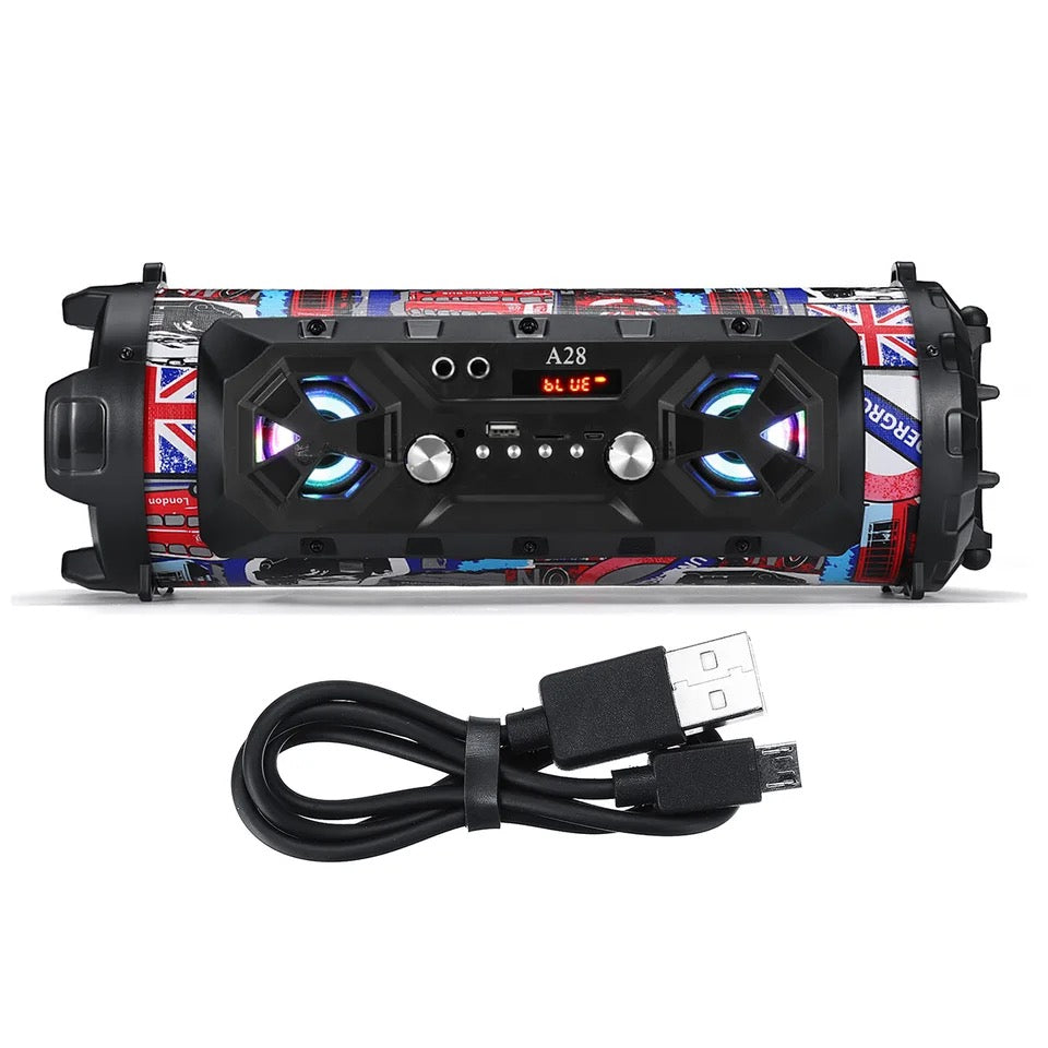 Portable Bluetooth Super Bass Speaker Phone Holder TF FM AUX-in Outdoor Handsfree Headset With Mic Support Smartphone PC