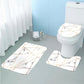 Bathroom Rugs Set 3 Piece Beautiful 3D