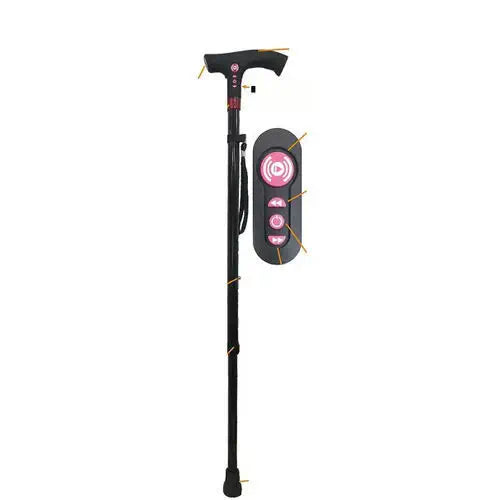Multifunction Walking Stick- LED,FM Radio,Alarm…