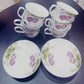 Vintage Regal Rose Tea Cup/Saucer Set 6pc