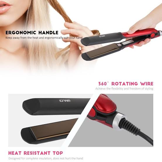 Guowei GW-745 Electric Hair Straightener Flat Coating Styling Tool Iron With Smooth Thermostatic Plate Fast Heating Hair Splint