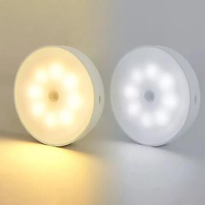 LED Motion Sensor Lights Wireless Night Light Rechargeable Cabinet Stair Lamp