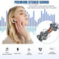 Bluetooth V5.1 Wireless Waterproof Headset with Active Noise Reduction
