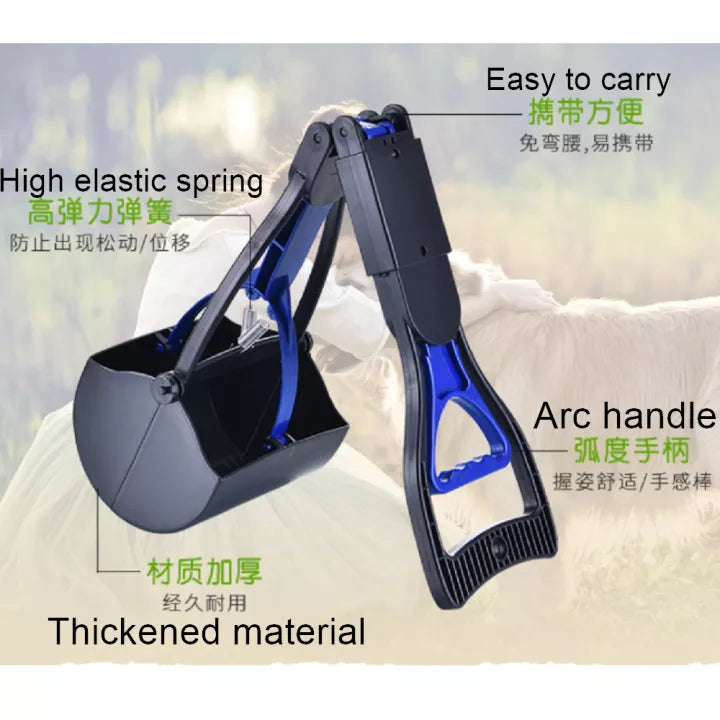 TRENY Long Handle Portable Dog Poop Scoop