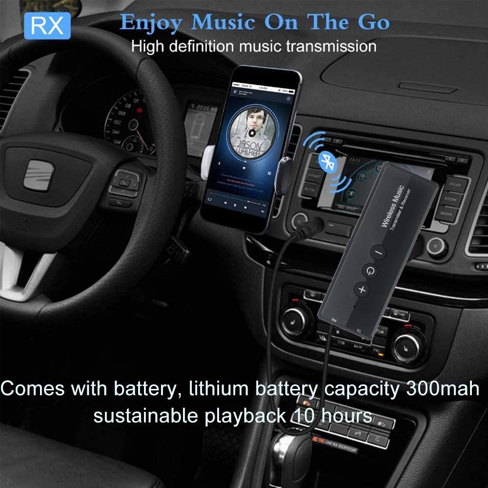 Bluetooth 5.0 Transmitter and Receiver for TV,PC ,Car Headphones