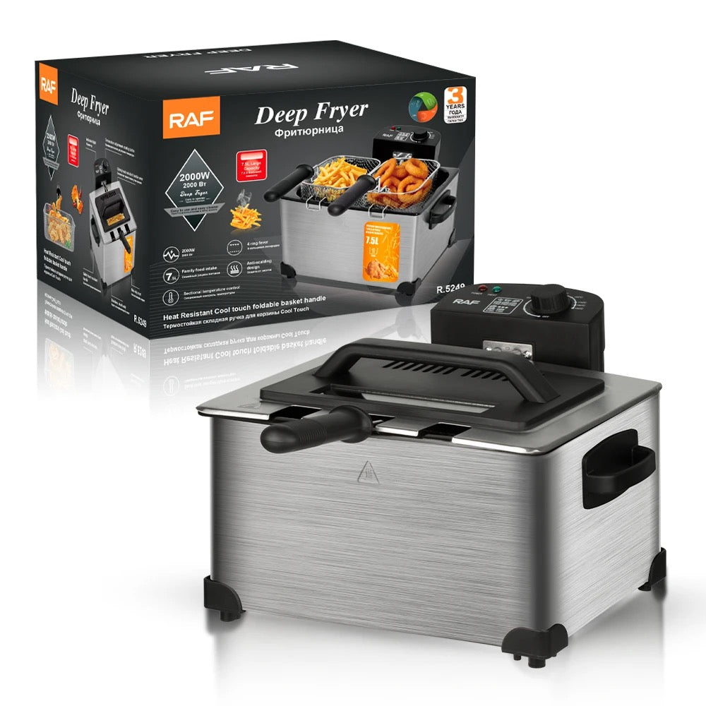Deep Fryer 7.5L Twin Basket 2000w