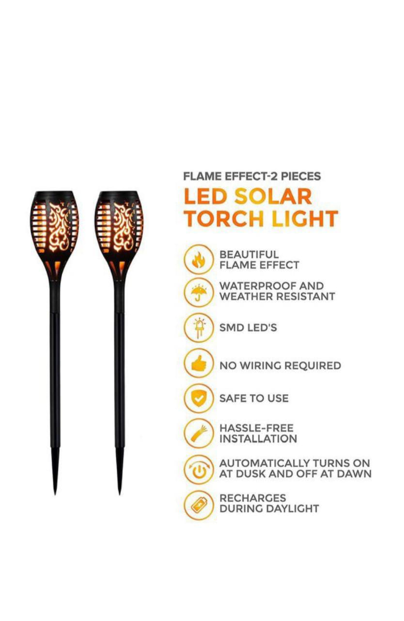 Solar Flame LED Light Sensor Activated