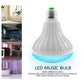 Smart LED RGB Bluetooth Speaker Bulb 12W E27 Multi Color Changing Light Bulb with Remote Control