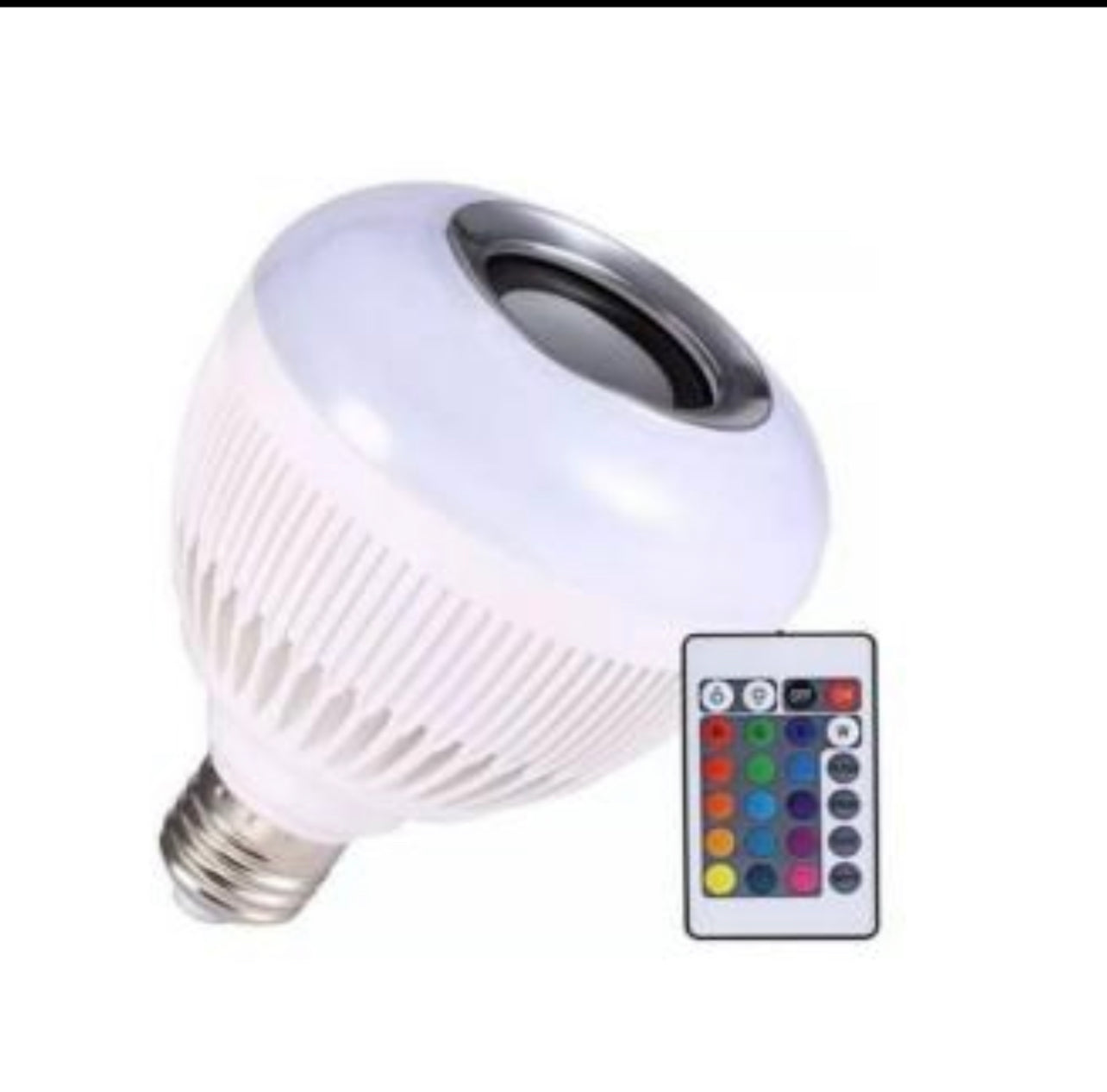 Smart LED RGB Bluetooth Speaker Bulb 12W E27 Multi Color Changing Light Bulb with Remote Control