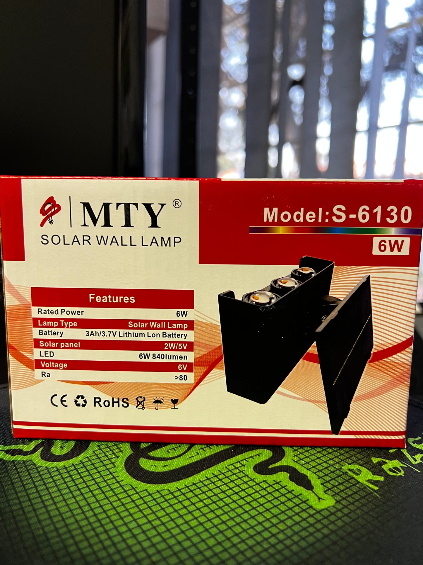 Solar Wall Lamp 6watt