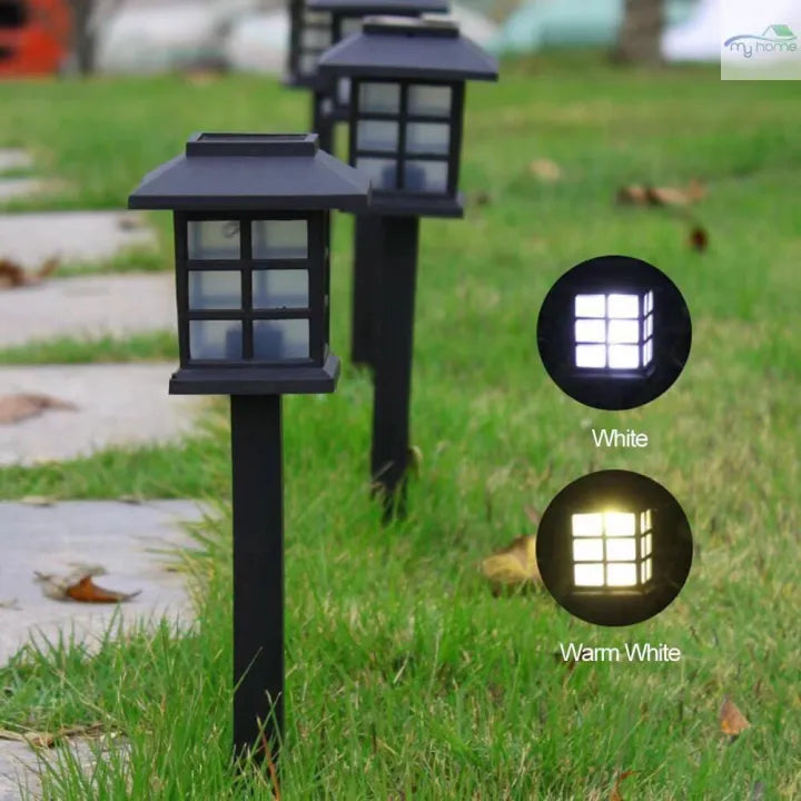 Solar Powered LED Light Outdoor Rain-proof Walkway Yard Garden Lamp 6pc Set