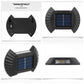Waterproof Solar Wall Lamp -4 PCS