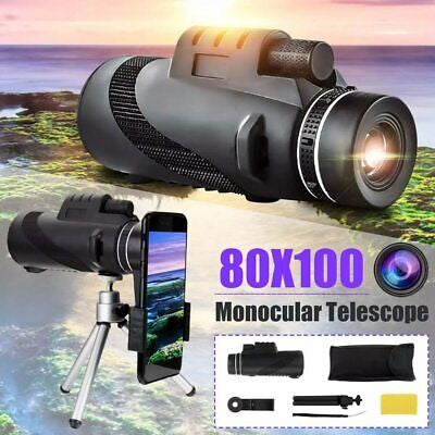 Monocular Telescope High Power Prism Monocular HD Dual 80x100