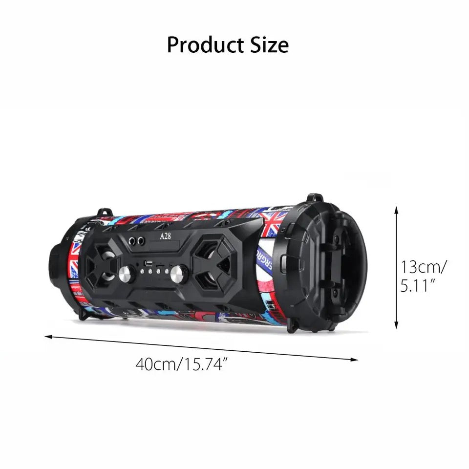 Portable Bluetooth Super Bass Speaker Phone Holder TF FM AUX-in Outdoor Handsfree Headset With Mic Support Smartphone PC
