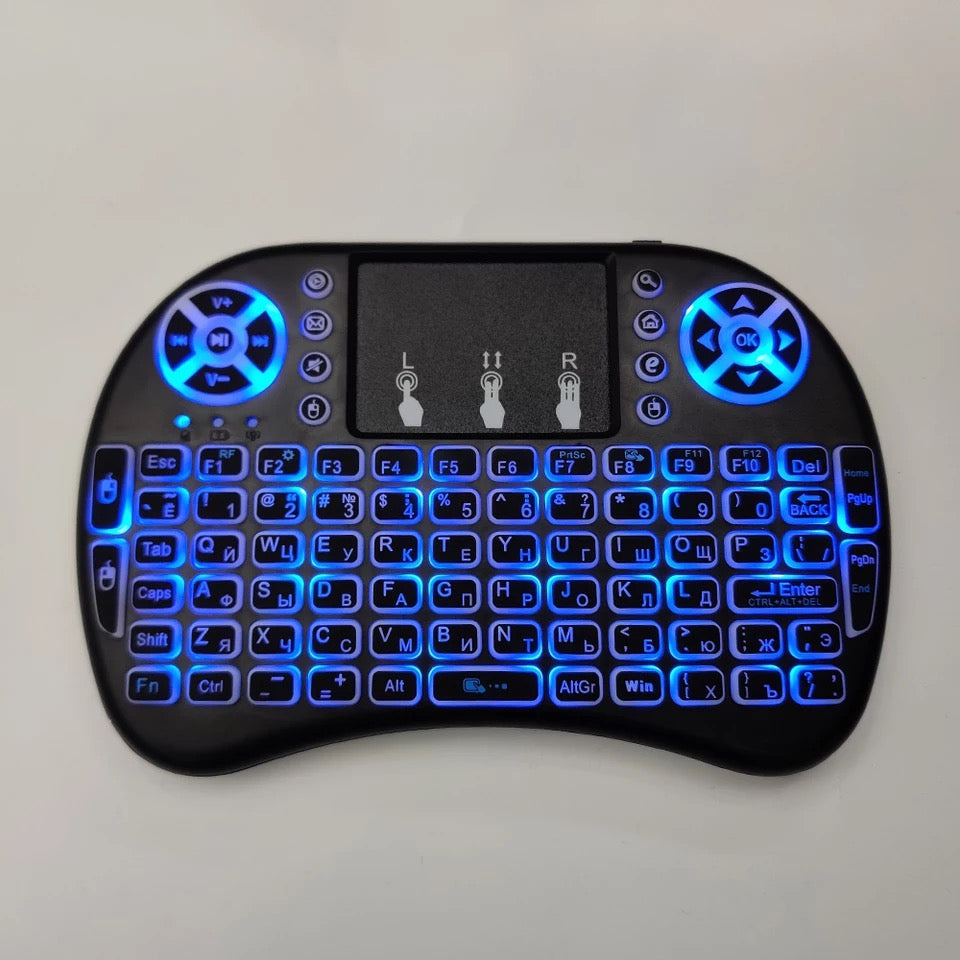 Backlight Wireless Keyboard 2.4GHz Air Mouse English Russian Version for Android TV BOX Mini PC Smart TV