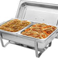 Stainless Steel Chafing Dish 10L – Double Tray Buffet Food Warmer with 2 Burners