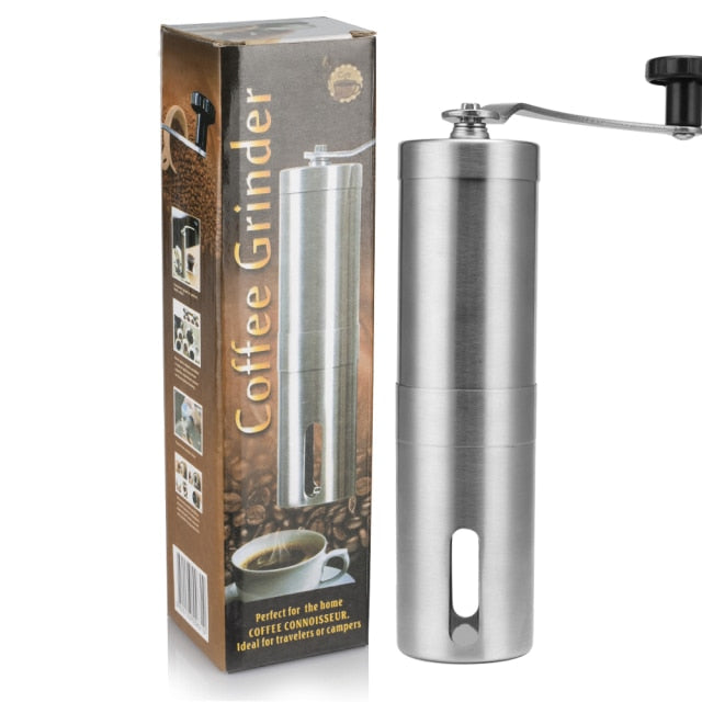 Portable Manual Coffee Grinder – Conical Ceramic Burr Hand Mill for Coffee Beans, Spices & More