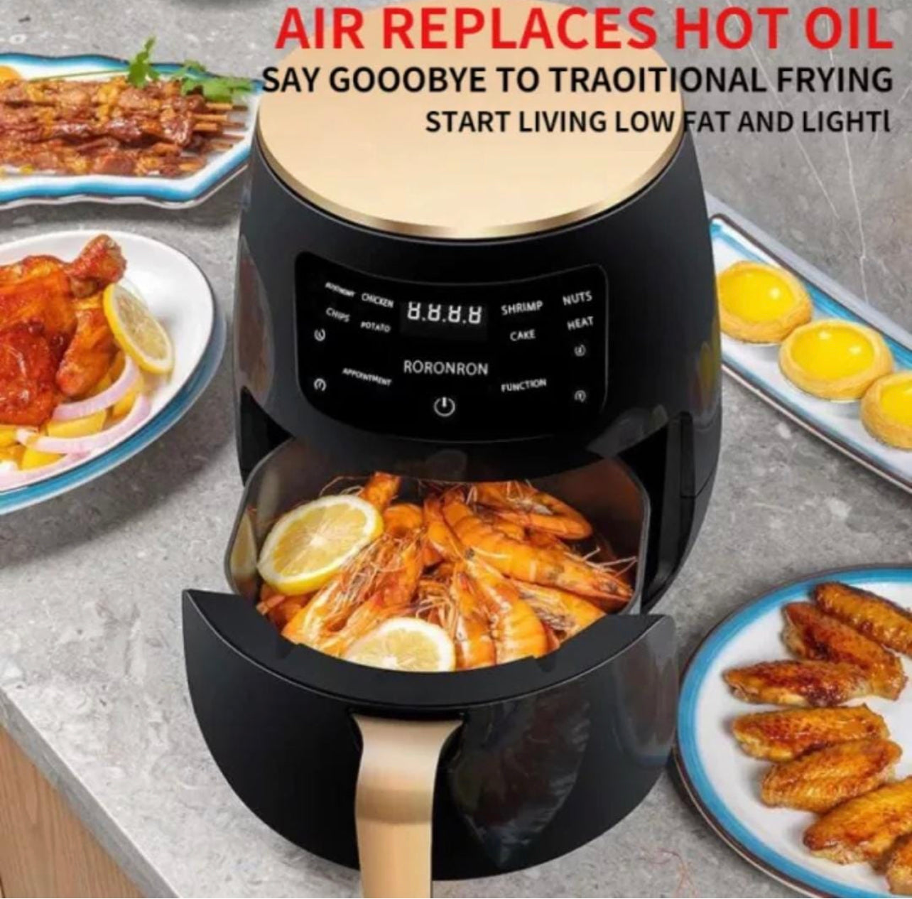 Silvercrest Digital Air-fryer 6L - 2400w