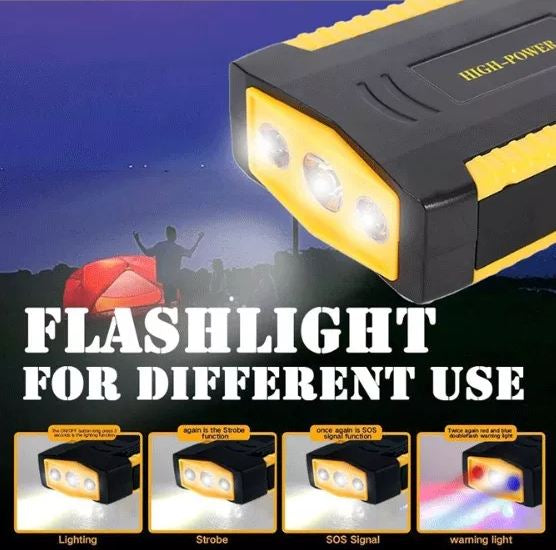 JG103 Automobile Emergency Mobile Power Supply With 3 Bright Emergency Light
