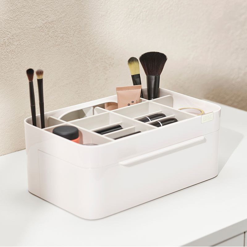 Cosmetic Organiser With are-Movable Mirror Large